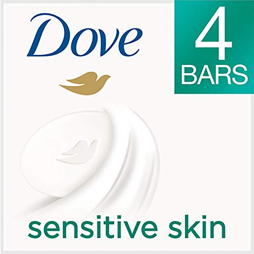 Dove Beauty Bar More Moisturizing Than Bar Soap for Softer Skin, Fragrance Free, Hypoallergenic Sensitive Skin With…