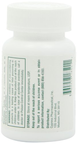 Dietary Supplement – Poly Iron Capsules 150 mg (100 caps per bottle) by Cypress Pharmaceutical #185-01 (1 Bottle of 100…