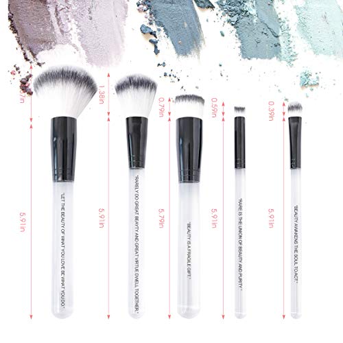 FABHUE Makeup Brushes Kit Professional Cosmetic Brushes Premium Synthetic Makeup Brush Set With Case, Foundation…