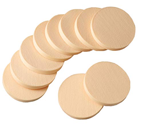 12pcs Women’s Soft Makeup Beauty Eye Face Foundation Blender Facial Smooth Powder Puff Cosmetics Blush Applicators Round…