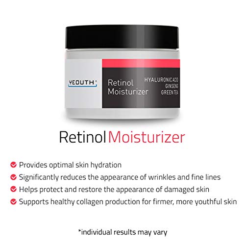 Yeouth Retinol Face Moisturizer with Hyaluronic Acid, Moisturizing Face Cream for Wrinkle & Dark Spot, Night Cream Face…