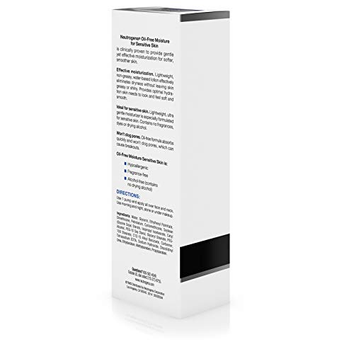 Neutrogena Oil Free Moisture Daily Hydrating Facial Moisturizer & Neck Cream with Glycerin – Fast Absorbing Ultra Gentle…