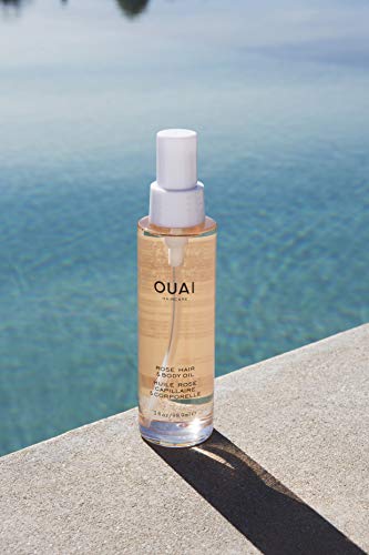 OUAI Rose Hair & Body Oil. A Luxurious, Multi-Purpose Oil to Hydrate Your Hair and Skin. It’s Fast-Absorbing and Scented…
