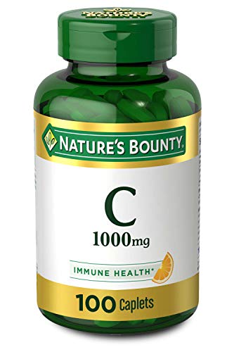 Nature’s Bounty Vitamin C 1000mg, Immune Support Supplement, Powerful Antioxidant, 1 Pack, 100 Caplets