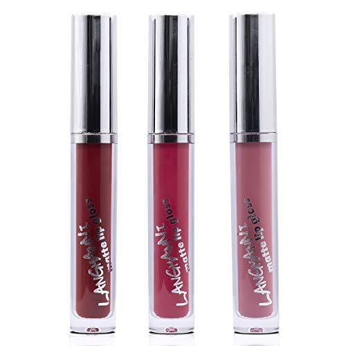 Matte Liquid Lipstick set, 6 PCS Velvety Lip Gloss Kit, Non-stick Cup Waterproof Long Lasting, Nude Lip Gloss Beauty…