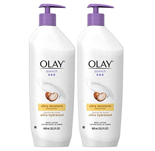 Olay Quench Body Lotion Ultra Moisture with Shea Butter and Vitamins E and B3, 20.2 fl. oz (Pack of 2)