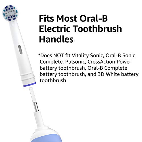 Amazon Brand – Solimo Total Power Replacement Brush Heads, 3 Count (Fits Most Oral-B Electric Toothbrushes)