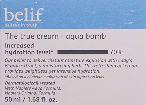 belif The True Cream Aqua Bomb | Lightweight Face Moisturizer for All Skin Types | /w Squalene, Ceramide & Apothecary…