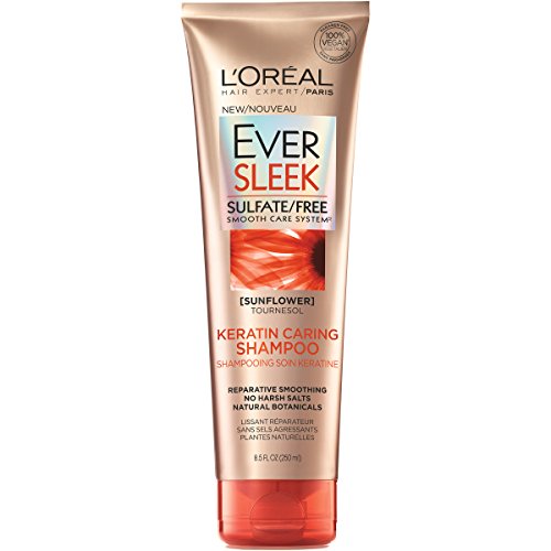 L’Oréal Paris EverSleek Sulfate Free Keratin Caring Shampoo, 8.5 fl. oz.