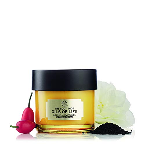 The Body Shop Oils Of Life Intensely Revitalising Sleeping Cream, 100% Vegan Night Cream, 2.7 Oz