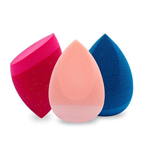Alimei Premium Makeup Sponge Blender with Silicone skin (Set of 3),Dual-Use Design, No Wasted Makeup