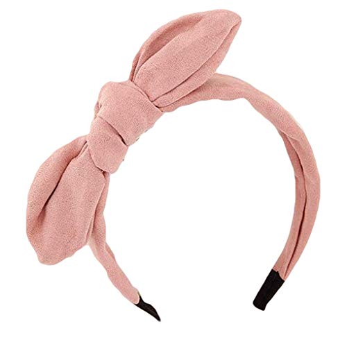 Qiabao 5 Pack Assorted Wire Bow Tie Hard Headband Hair Band for Women Girls