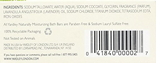 Yardley London English Lavender with Essential Oils Soap Bar, 4.25 Ounce (Pack of 12)