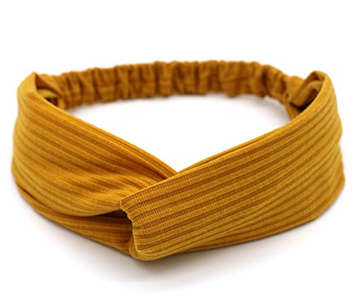 Vekola Headbands for Women | Thread Elastic Criss Cross Headwrap Vintage Solid Color Hair Wrap for Girls 8Colors