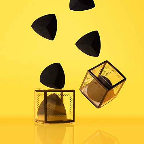 Docolor Cosmetics Beauty Sponge Blender Foundation Blending Sponge – Pyramid-shaped and Vegan Makeup Sponge – For Powder…