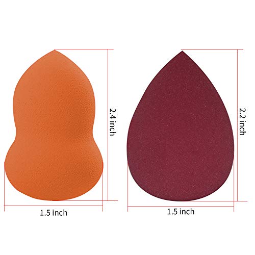 6 PCS Makeup Sponge Set Blender and 2PCS Sponge Holder Beauty Foundation Blender Sponge for Foundation, Professional…