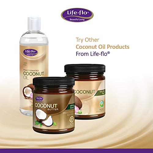 Life-flo Coconut Oil Spray, 100% Pure and Fractionated | Light, Fast-Absorbing Moisturizer for Dry Skin and Hair | 8oz