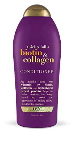 OGX Thick & Full + Biotin & Collagen Conditioner, Salon Size, 25.4 Fl Oz