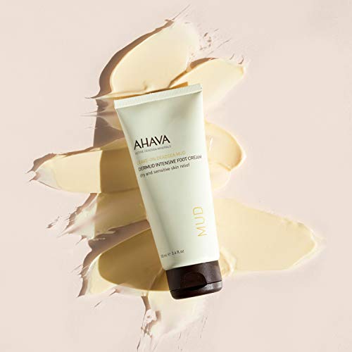 AHAVA Dermud Intensive Foot Cream, For Dry Cracked Heels and Feet, Heals & Moisturizes Dry Skin, 3.4 fl.oz