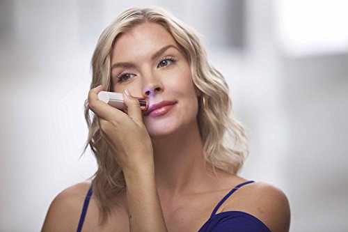 Finishing Touch Flawless Facial Hair Remover for Women, White/Rose Gold Electric Face Razor for Women with LED Light for…