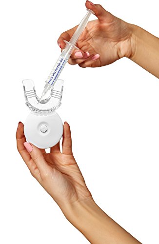 Auraglow Teeth Whitening Kit with LED Light, 35% Carbamide Peroxide Gel, 20+ Whitening Treatments, (2) 10mL Whitening…