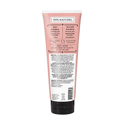 JR Watkins Sugar and Shea Natural Exfoliating Body Scrub, Grapefruit, Nourishing Exfoliator Scrub for Women and Men, USA…