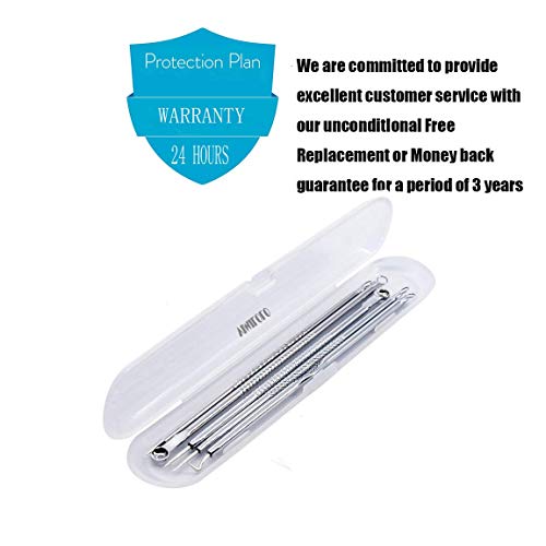 Blackhead Remover Tools,VIMILOLO Pimple Blemish Comedone Acne Extractor Remover Tool Stainless Steel Pimple Tweezers