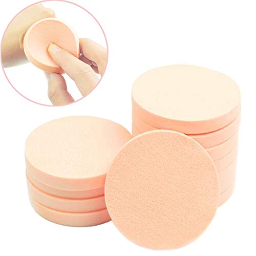 12pcs Women’s Soft Makeup Beauty Eye Face Foundation Blender Facial Smooth Powder Puff Cosmetics Blush Applicators Round…