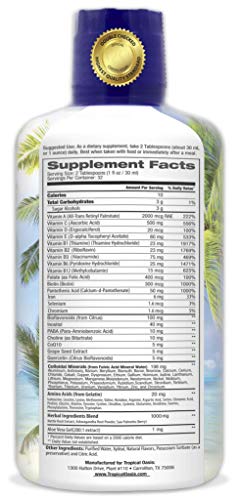 Premium Liquid Multivitamin for Men | Sugar Free Men’s Multi-Vitamin | 100+ Vitamins, Minerals & Amino Acids to Support…