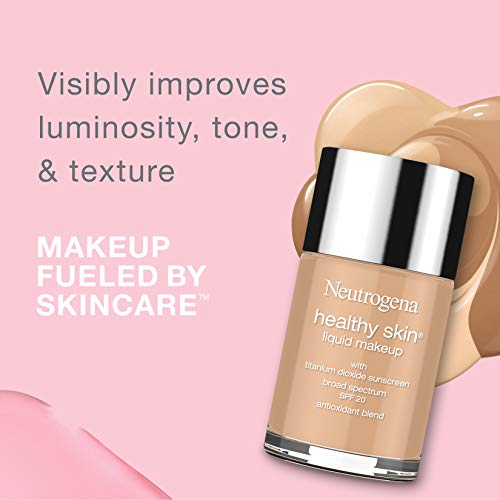 Neutrogena Healthy Skin Liquid Makeup Foundation, Broad Spectrum SPF 20 Sunscreen, Lightweight & Flawless Coverage…