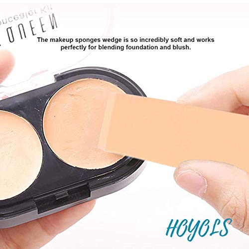 Makeup Sponge Wedge Shaped Blender, Professional Applicators Latex Free Foam, For Cosmetic Blending Foundation 48 pieces…