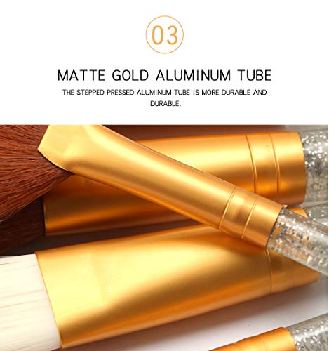 15 Pcs Makeup Brushes Set Professional Eye Makeup Brushes For Eyeshadow Concealer Eyeliner Brow Blending Brush Tool…