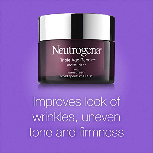Neutrogena Triple Age Repair Anti-Aging Daily Facial Moisturizer with SPF 25 Sunscreen & Vitamin C, Firming Face & Neck…