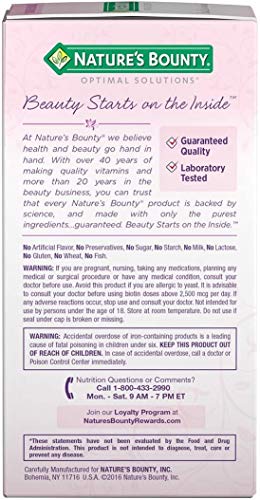 Nature’s Bounty Hair, Skin & Nails Rapid Release Softgels, Argan-Infused Vitamin Supplement with Biotin and Hyaluronic…
