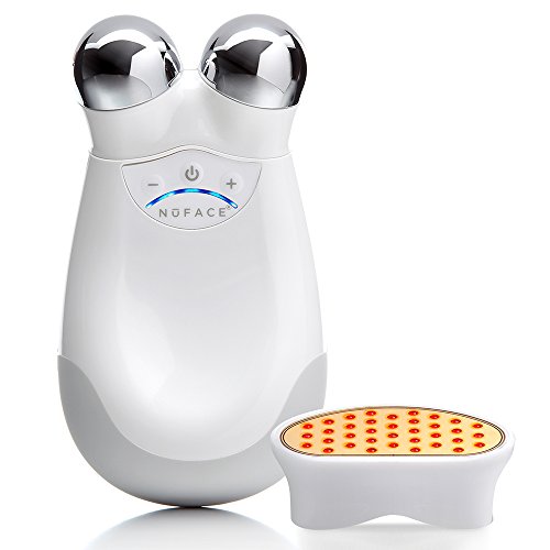 NuFACE Trinity and LED Wrinkle Reducer Attachment Set – Facial Toning Device with LED Red Light Attachment and Hydrating…