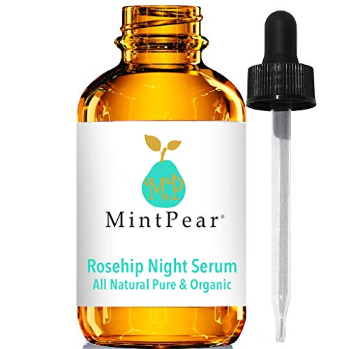 Face Serum | Rosehip Oil Night Serum For Face| 100% Pure Organic Natural Skin Renewal Brightening Complexion Anti…