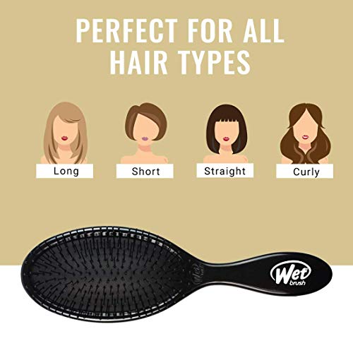 Wet Brush Original Detangler – Black – Exclusive Ultra-soft IntelliFlex Bristles – Glide Through Tangles With Ease For…
