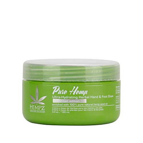 Hempz Pure Hemp Hand and Foot Glaze, 3.4 Ounce