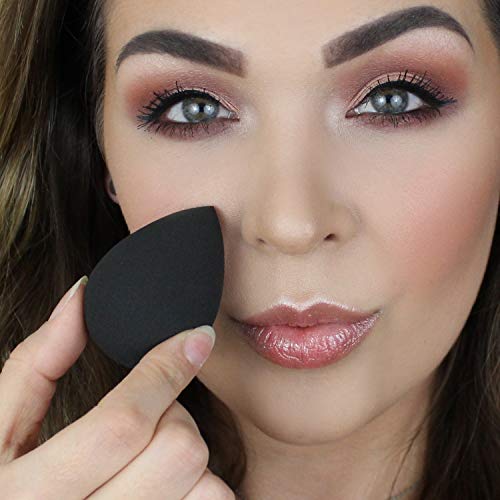 Beauty Junkees Makeup Sponge Blender – Black Egg Foundation Makeup Blender Sponge, Liquid Cream Powder Contour Blending…