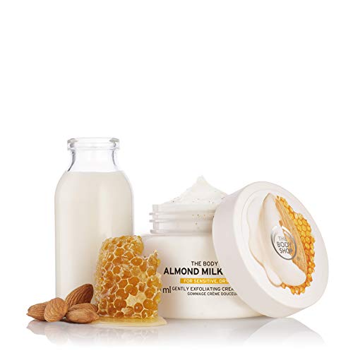 The Body Shop Almond Milk and Honey Body Gently Exfoliating Scrub – Soothing Exfoliation for Sensitive Skin – Vegetarian…