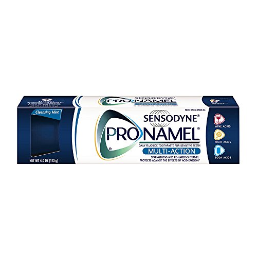 Sensodyne Pronamel Multi-Action Enamel Toothpaste for Sensitive Teeth, to Reharden and Strengthen Enamel, Cleansing Mint…