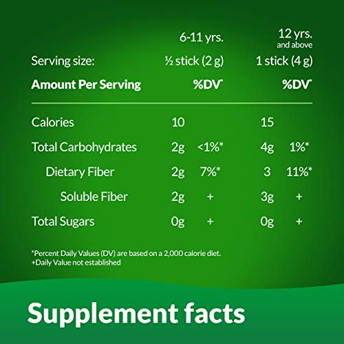 Benefiber On the Go Prebiotic Fiber Supplement Powder for Digestive Health, Daily Fiber Powder, Unflavored Powder Stick…