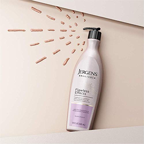 Jergens Brilliance Flawless Effects Body Moisturizer, for Balanced Skin Tone, 10 Ounce Pump, with Sheer Blush Pigments…