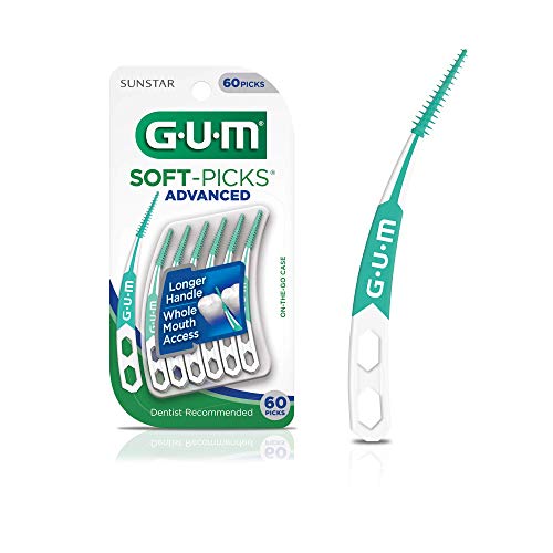 GUM – 650R Soft-Picks Advanced Dental Picks, 60 Count