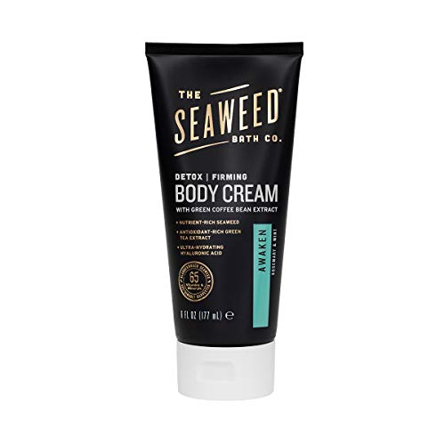 Seaweed Bath Co. Firming Body Cream, Rosemary Mint Scent, 6 Ounce, Sustainably Harvested Seaweed, Chlorella, Green…