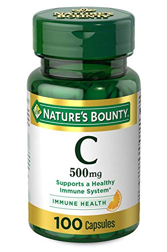 Nature’s Bounty Vitamin C, Immune Support, 500mg, Capsules, 100 Ct