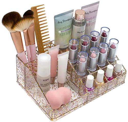 Sorbus Clear Cosmetic Makeup Organizer – Make Up & Jewelry Storage, Case & Display – Spacious Design – Great Holder for…