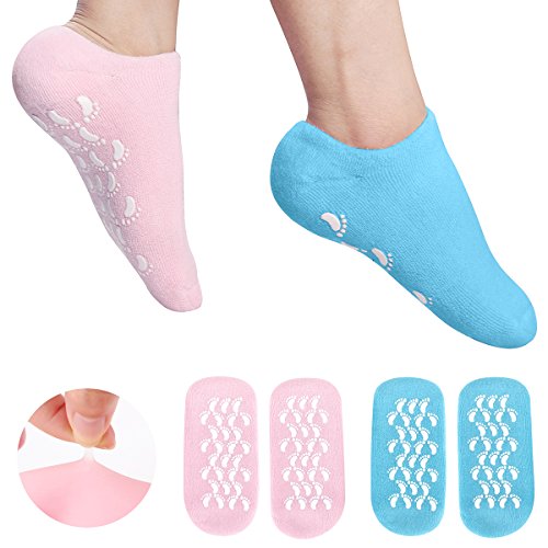Moisturizing Socks Heel Gel Sock – Callus Rough Foot Care Treatment Soft Silicone Gel Lined Infused Lotion Spa Socks|2…