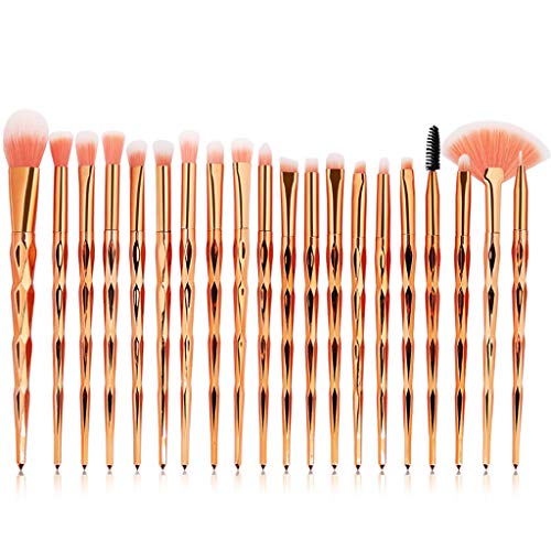 Eye Brush Set, 20 pcs Unicorn Eyeshadow Eyeliner Blending Crease Kit Makeup Brushes Make Up Foundation Eyebrow Eyeliner…