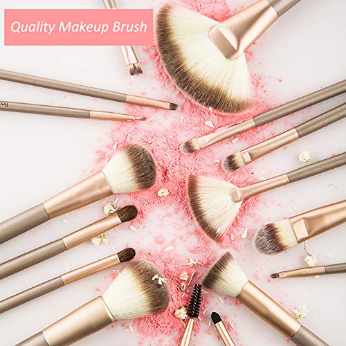 28Pcs Quality Makeup Brushes NEVSETPO Full Face Makeup Brush Sets & Kits with Beauty Blender Premium Silicone Face Mask…